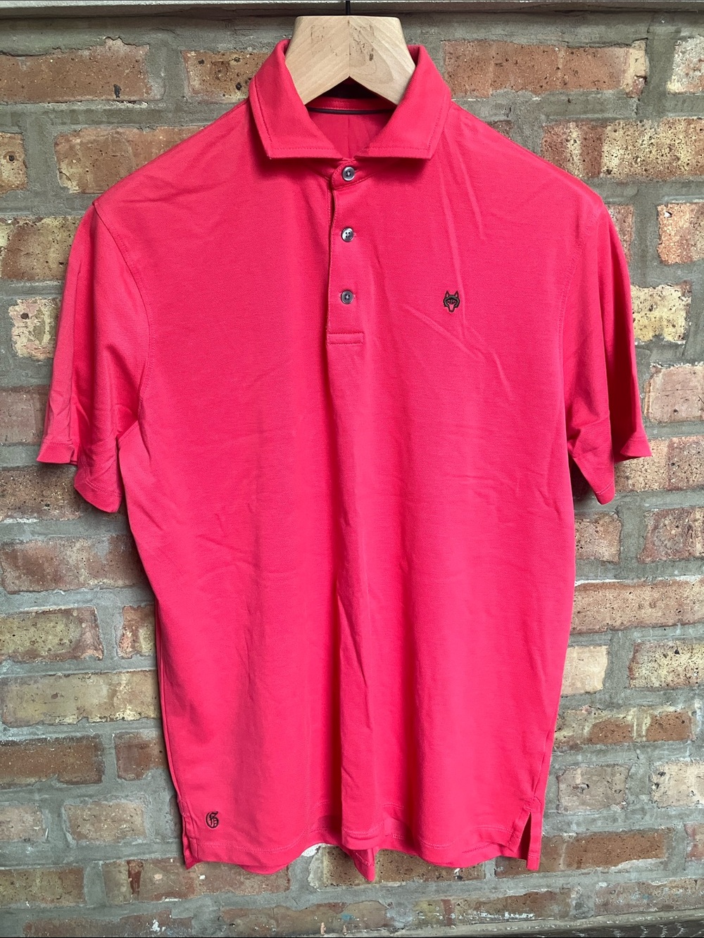 Greyson Men's Coral-Red Short Sleeve Polo